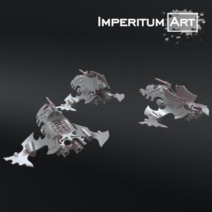 Dark Elves - Combat flyers| Imperitum Art | Wargaming | Tabletop | Minifigure |28mm scale| 32mm scale | Grimdark compatible