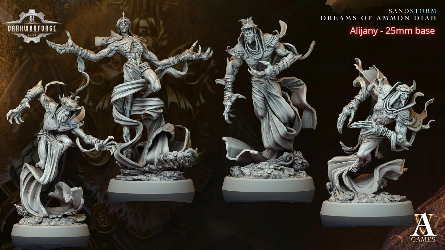 Archvillain Games: Sandstorm - Dreams of Ammon Diah | Tabletop Games 28 - 32 mm | D&D | Wargame | RPG | One Page Rules compatible