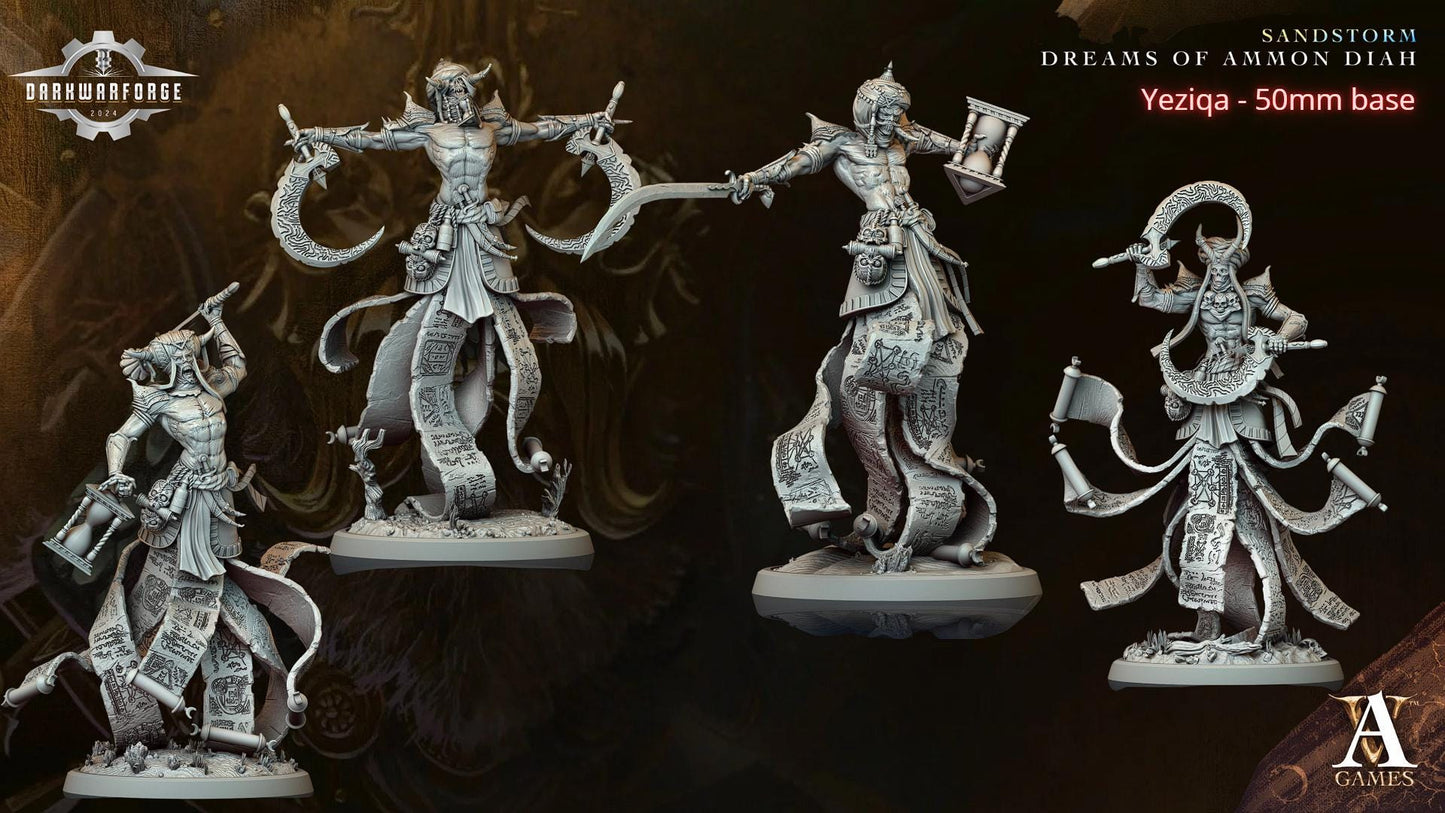 Archvillain Games: Sandstorm - Dreams of Ammon Diah | Tabletop Games 28 - 32 mm | D&D | Wargame | RPG | One Page Rules compatible