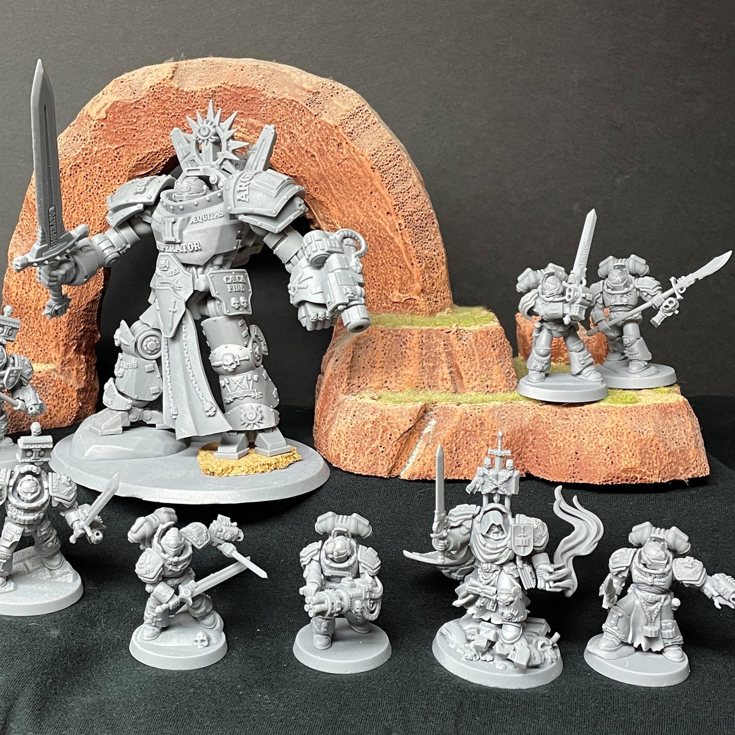 Silver Wardens - Dread Walker Demon Slayer Knight | DMGMinis | Grimdark compatible