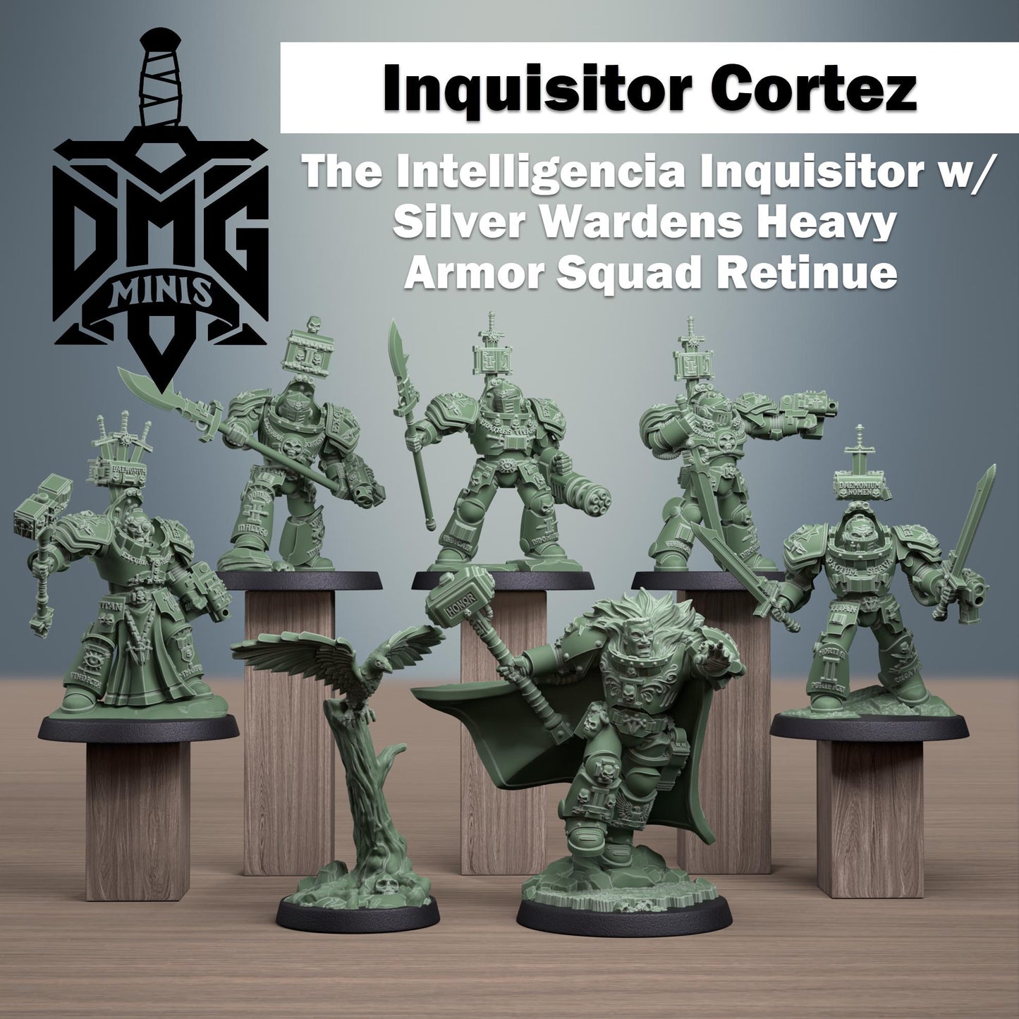 Silver Wardens - Retinue | DMGMinis | Grimdark compatible