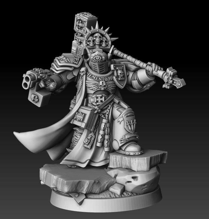 Silver Wardens - Grand Master Psyker | DMGMinis | Wargaming | Tabletop games | 32mm scale | Grimdark compatible