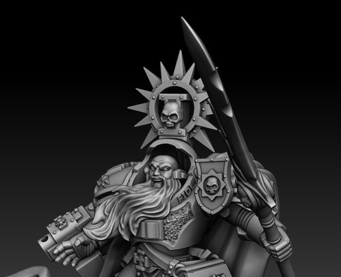 Silver Wardens - Grand Magus Mardrak | DMGMinis | Wargaming | Tabletop games | 32mm scale | Grimdark compatible