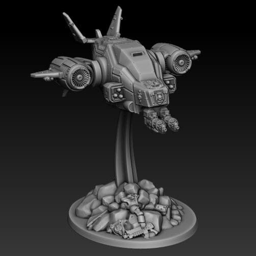 Silver Wardens - Death Claw Gunship | DMGMinis | Tabletop games | Grimdark compatible