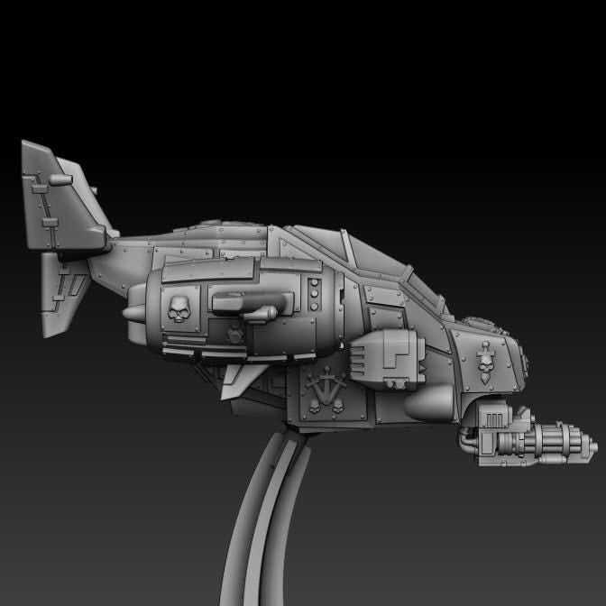Silver Wardens - Death Claw Gunship | DMGMinis | Tabletop games | Grimdark compatible