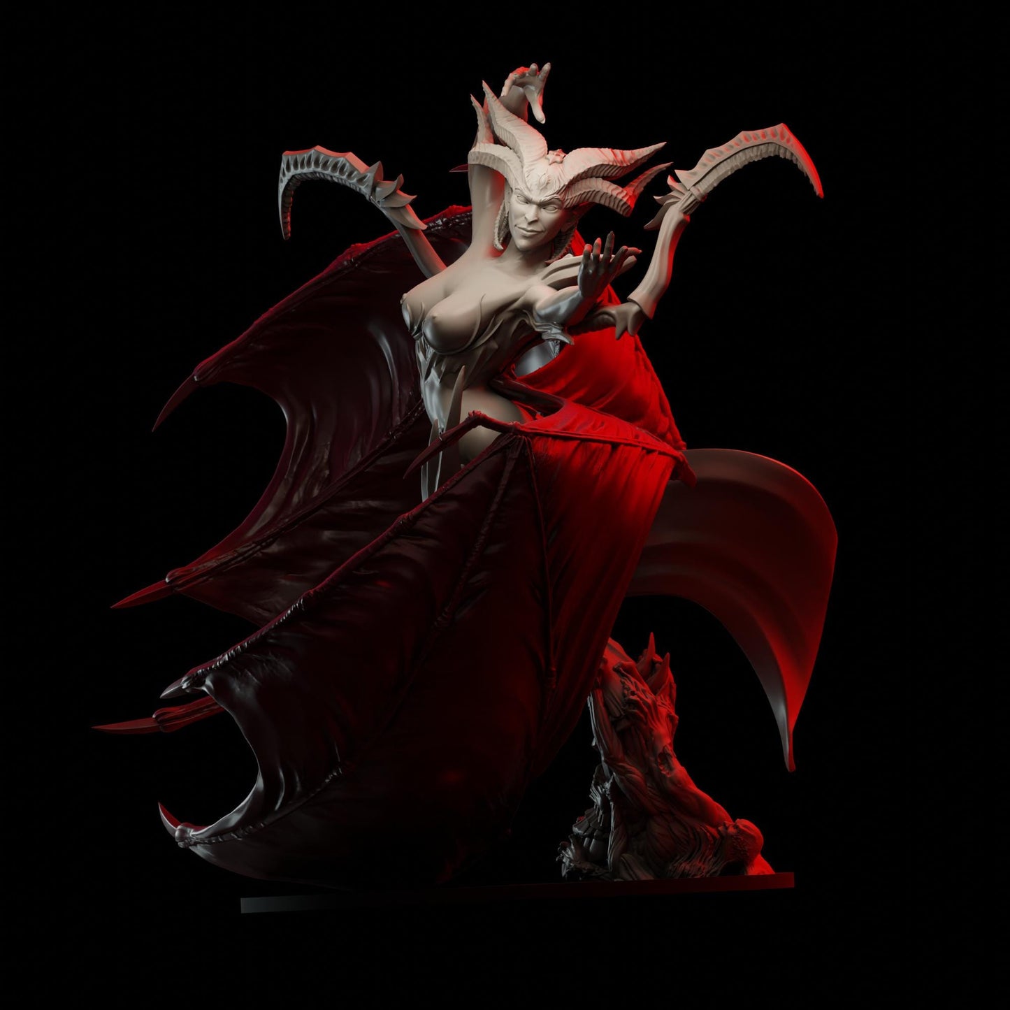 Chaos - The Great Temptress Demon | Den of Imagination | Minifigure | Wargaming | Tabletop | Grimdark compatible | One Page Rules compatible