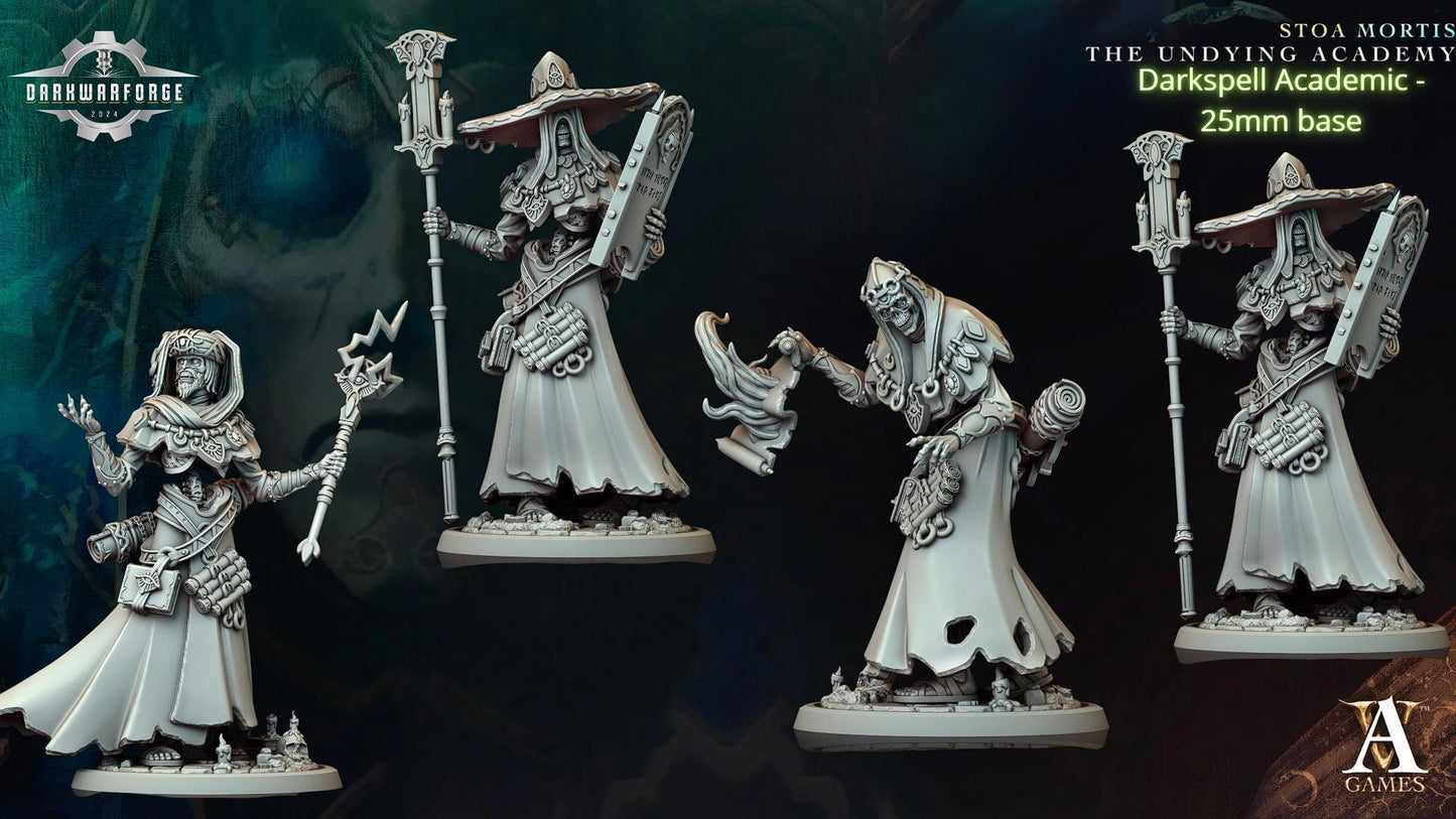 Archvillain Games: Stoa Mortis - The Undying Academy | Tabletop Games 28 - 32 mm | D&D | Wargame | RPG | One Page Rules compatible