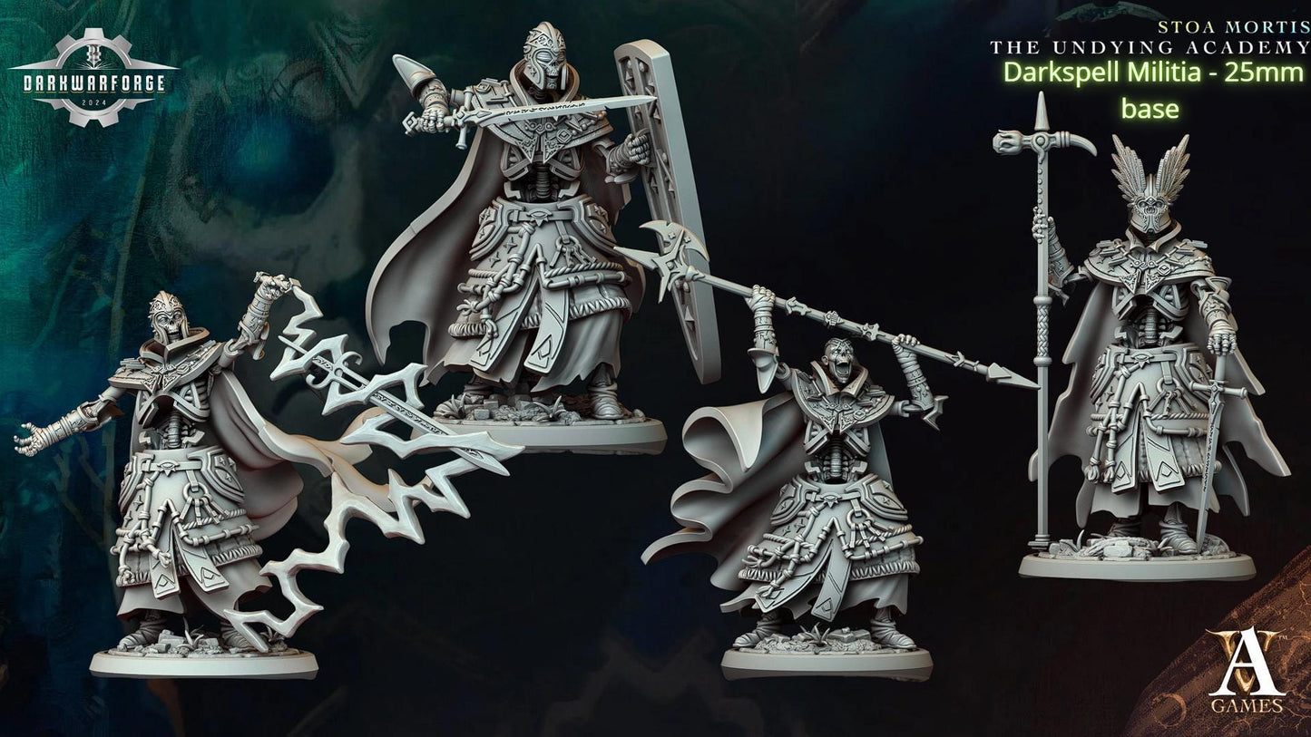 Archvillain Games: Stoa Mortis - The Undying Academy | Tabletop Games 28 - 32 mm | D&D | Wargame | RPG | One Page Rules compatible