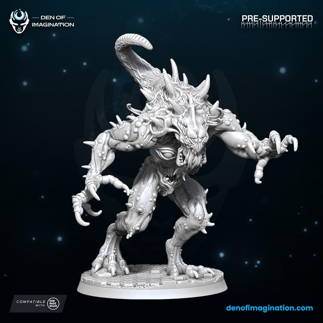 Demons - Void Stompers | Den of Imagination | Minifigure | Wargaming | Tabletop | Grimdark compatible | One Page Rules compatible