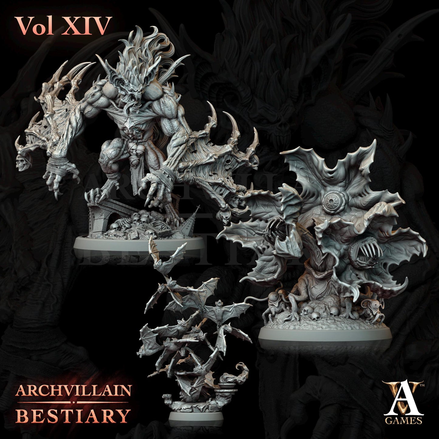 Archvillain Games : Archvillain Bestiary Vol. XIV | Tabletop Games | 32 mm scale | D&D | Wargame | RPG | One Page Rules compatible