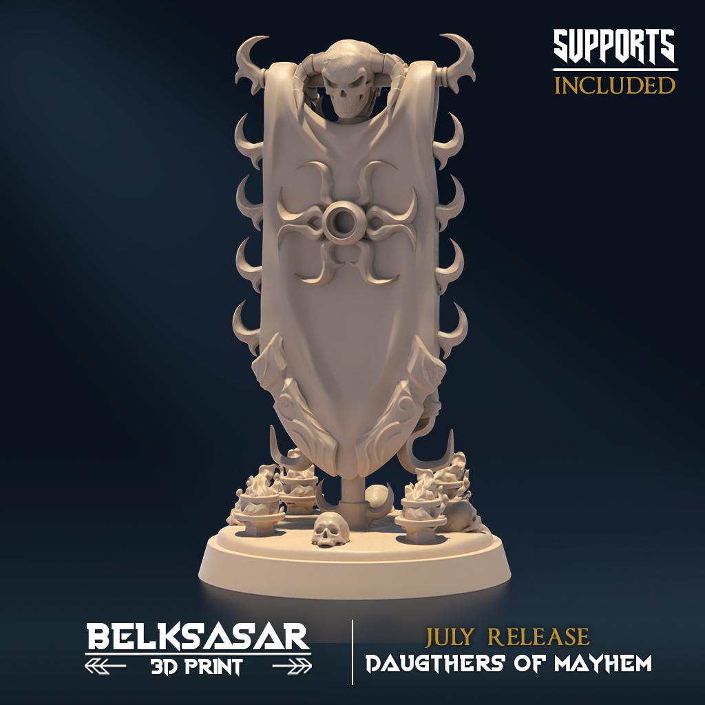 Belksasar: Daugthers of Mayhem | 3D printed miniatures |Tabletop Games 32 mm | Dungeons and Dragons | Wargame | RPG