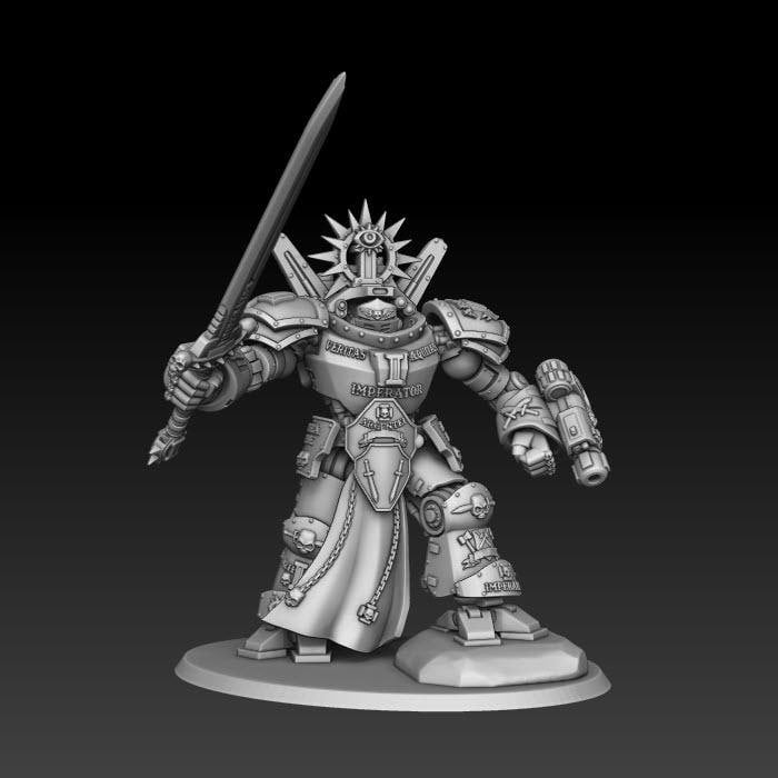 Silver Wardens - Dread Walker Demon Slayer Knight | DMGMinis | Grimdark compatible