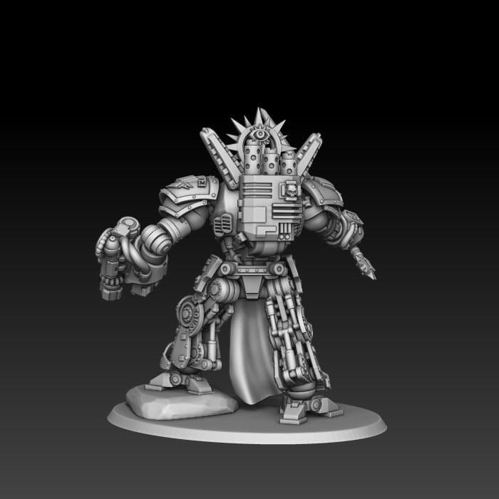 Silver Wardens - Dread Walker Demon Slayer Knight | DMGMinis | Grimdark compatible