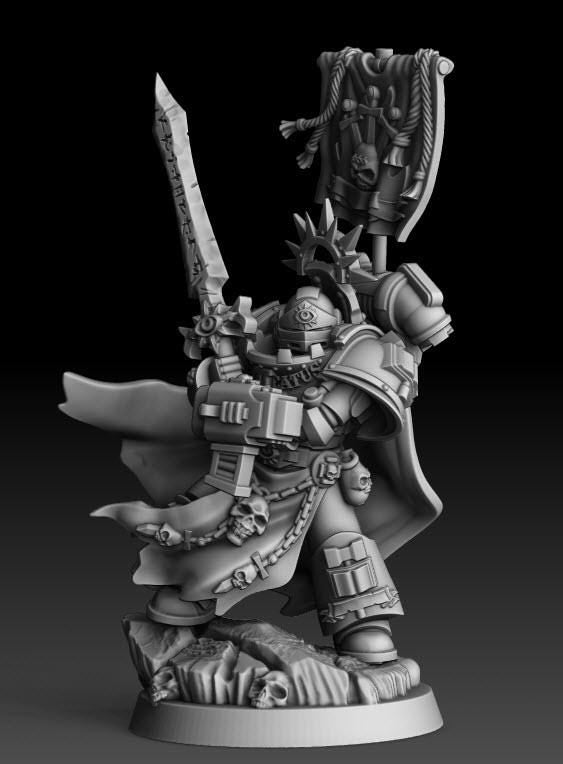 Silver Wardens - Swordkeeper of the Purificatus | DMGMinis | Wargaming | Tabletop games | 32mm scale | Grimdark compatible