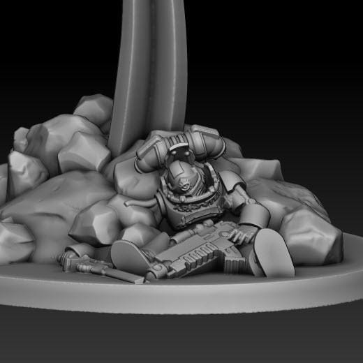 Silver Wardens - Death Claw Gunship | DMGMinis | Tabletop games | Grimdark compatible