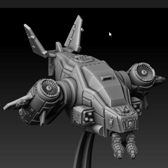Silver Wardens - Death Claw Gunship | DMGMinis | Tabletop games | Grimdark compatible