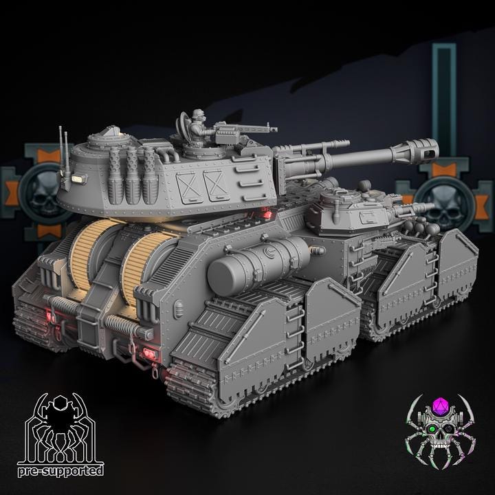 Korps Of Ashes - BaneLord | EightLegs Miniatures | Wargaming | Tabletop | Minifigure |28mm scale| 32mm scale | Grimdark compatible