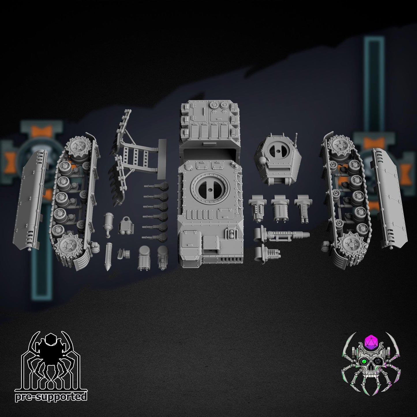Korps Of Ashes - Gargantua | EightLegs Miniatures | Wargaming | Tabletop | Minifigure | Grimdark compatible