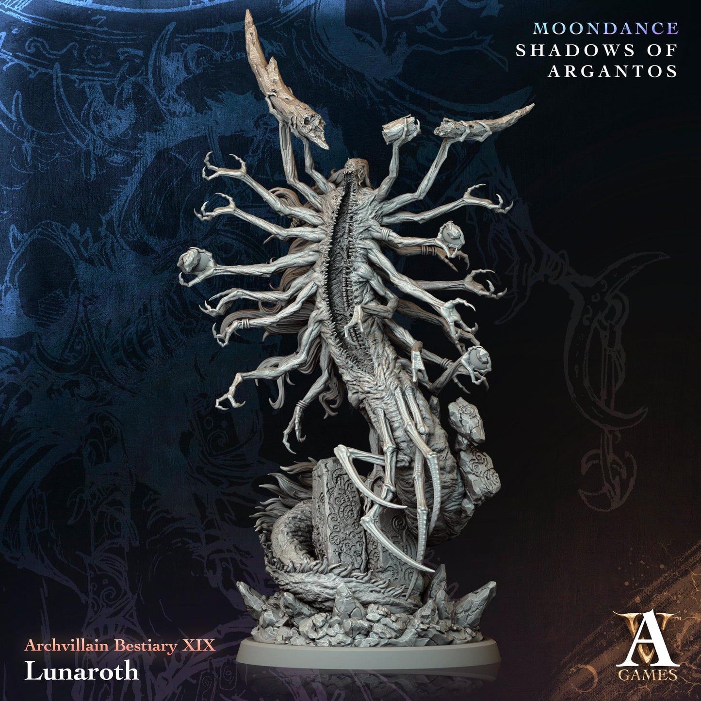 Archvillain Games : Archvillain Bestiary Vol. XIX | 3D printed miniature | Tabletop Games 32 mm | Dungeons and Dragons | Wargame | TTRPG
