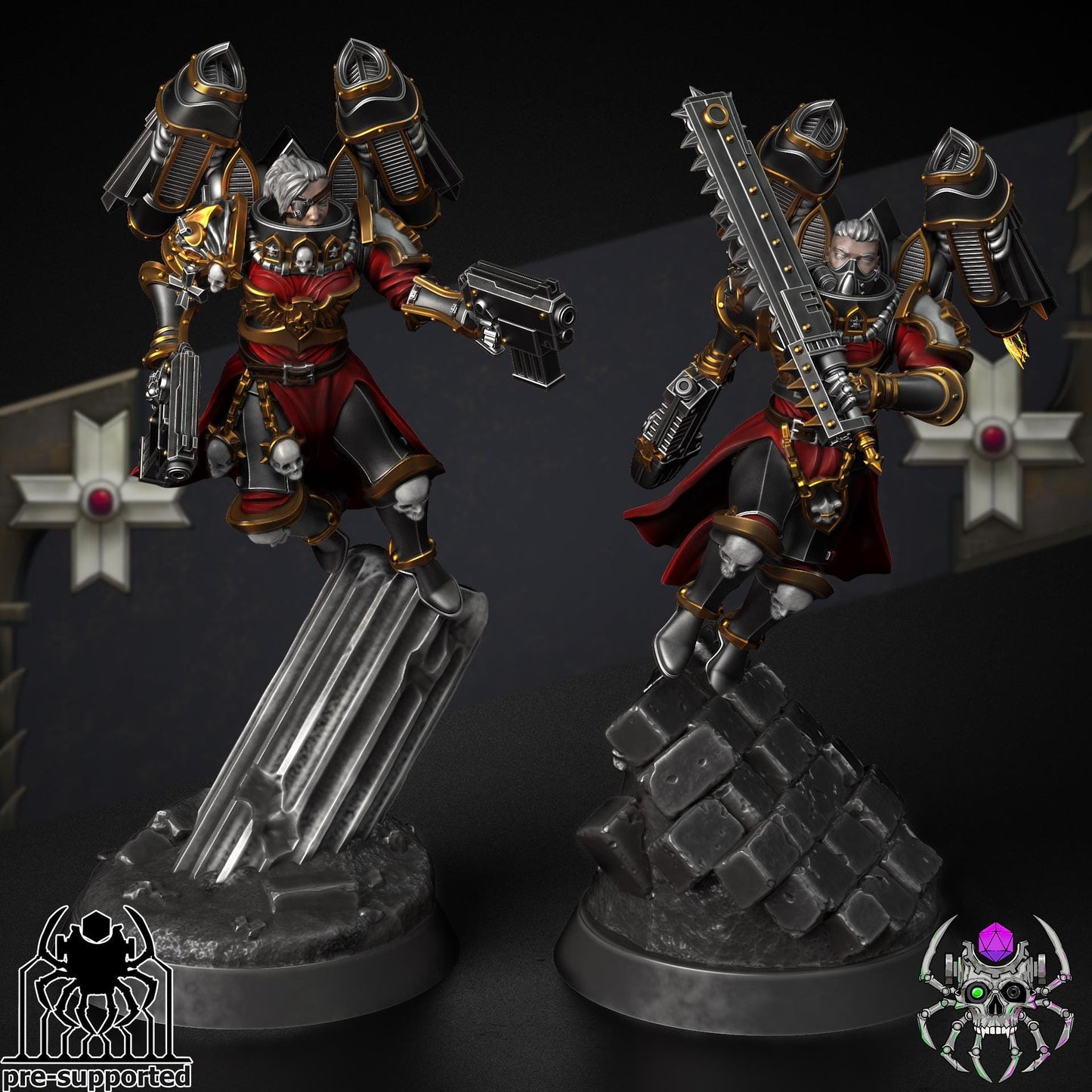 Widows Erelim Squad | EightLegs Miniatures | 3D printed Miniature | OPR compatible