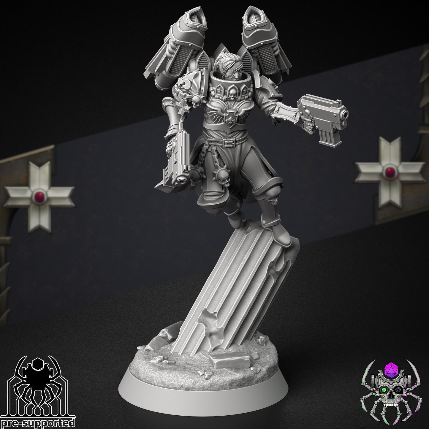 Widows Erelim Squad | EightLegs Miniatures | 3D printed Miniature | OPR compatible