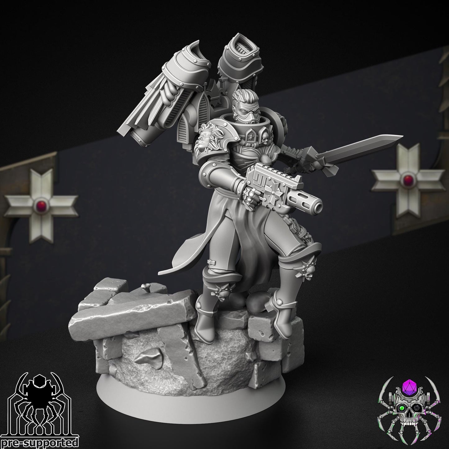 Widows Erelim Squad | EightLegs Miniatures | 3D printed Miniature | OPR compatible