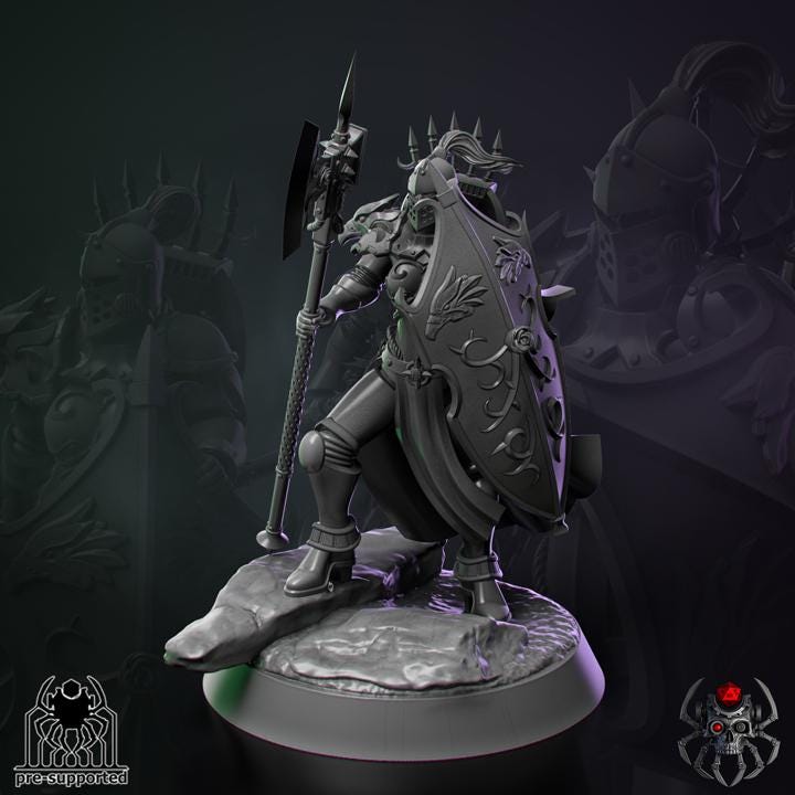 Widows of Heaven Squad | EightLegs Miniatures | 3D printed Miniature | OPR compatible