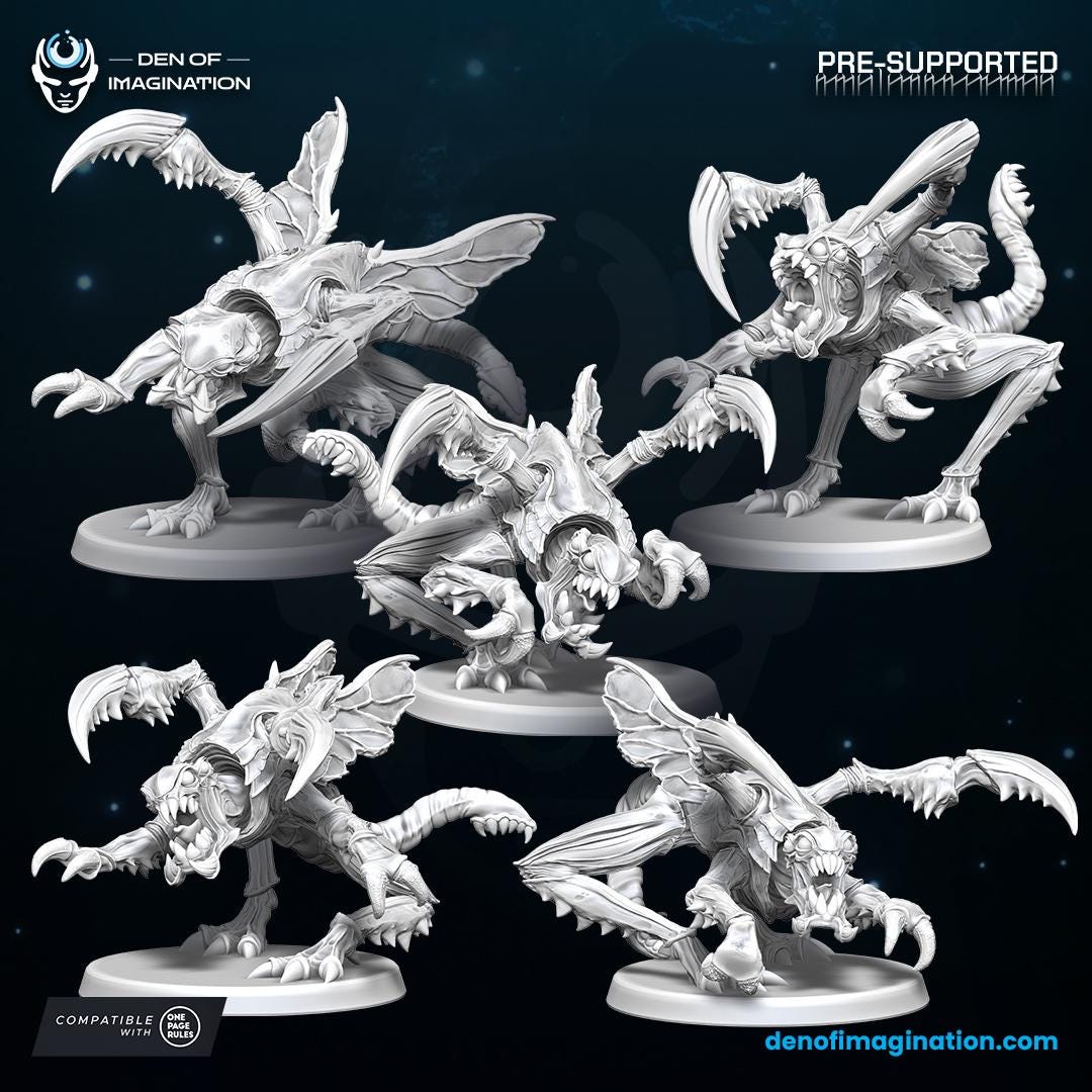 Hive Kelth Runner | WildMesh | 3D printed Miniature | OPR compatible