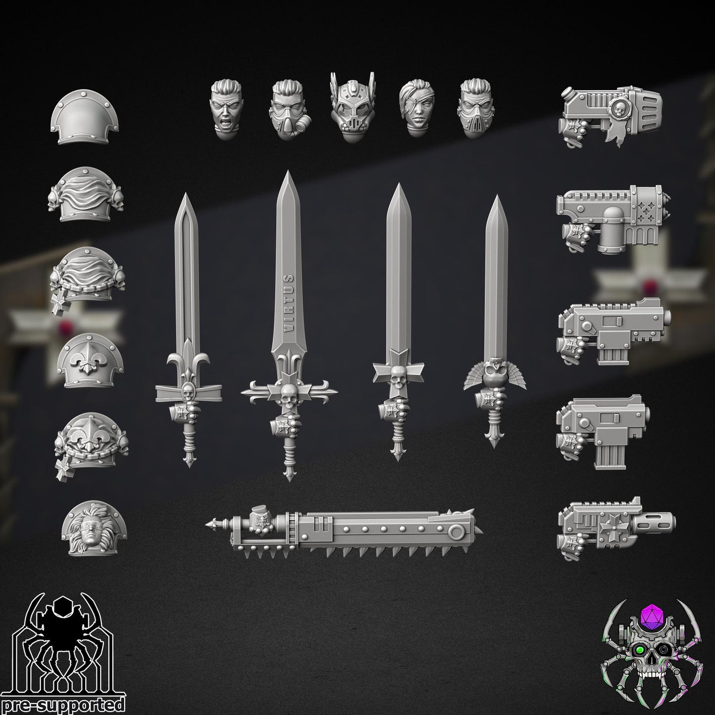 Widows Erelim Squad | EightLegs Miniatures | 3D printed Miniature | OPR compatible