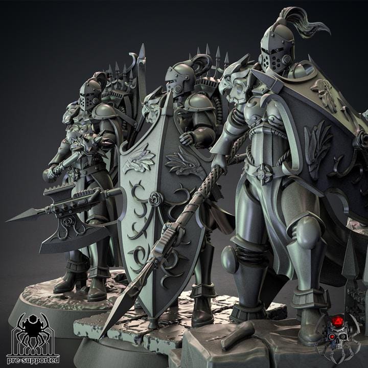 Widows of Heaven Squad | EightLegs Miniatures | 3D printed Miniature | OPR compatible