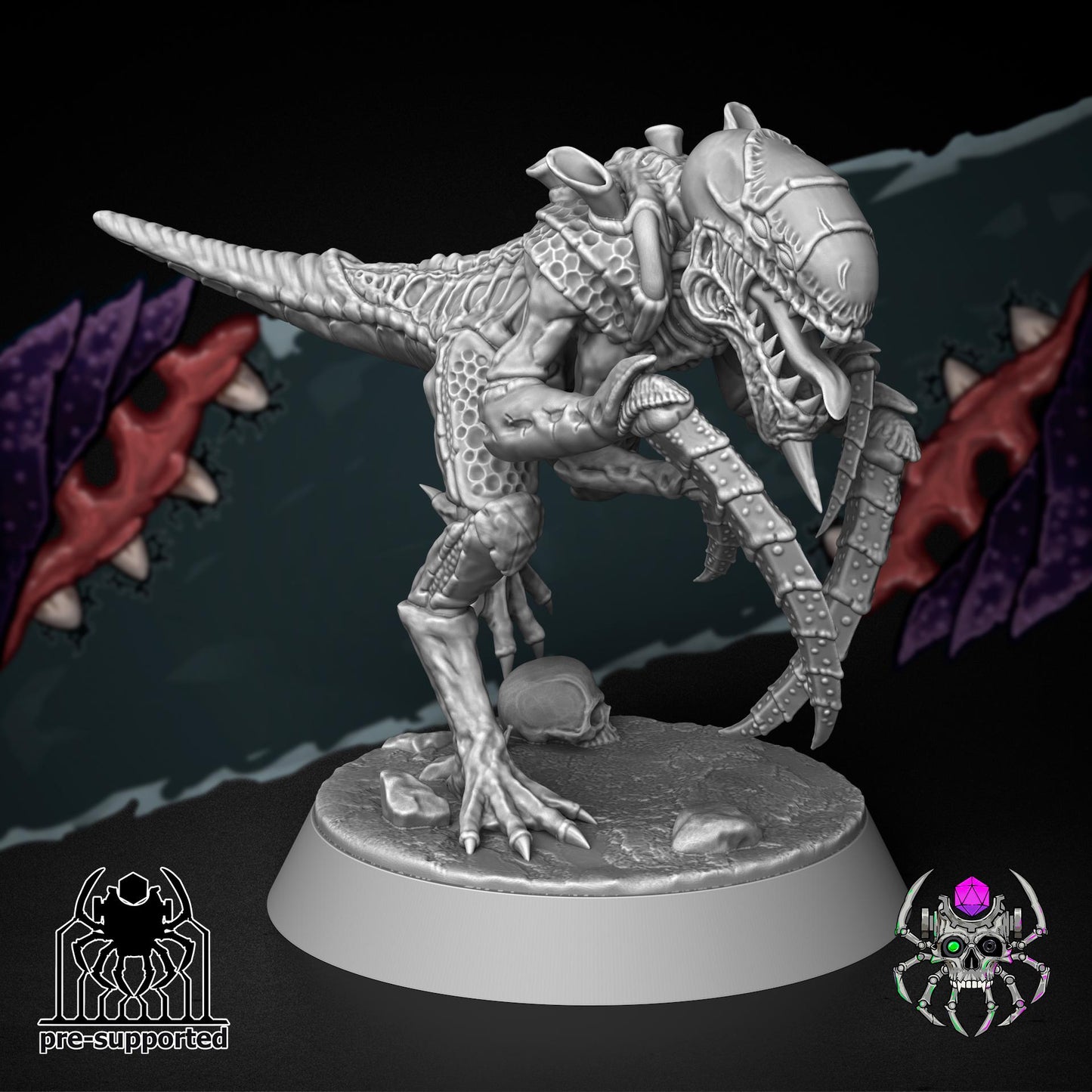 Clawed destroyers of The Hive | EightLegs Miniatures | 3D printed Miniature | OPR compatible