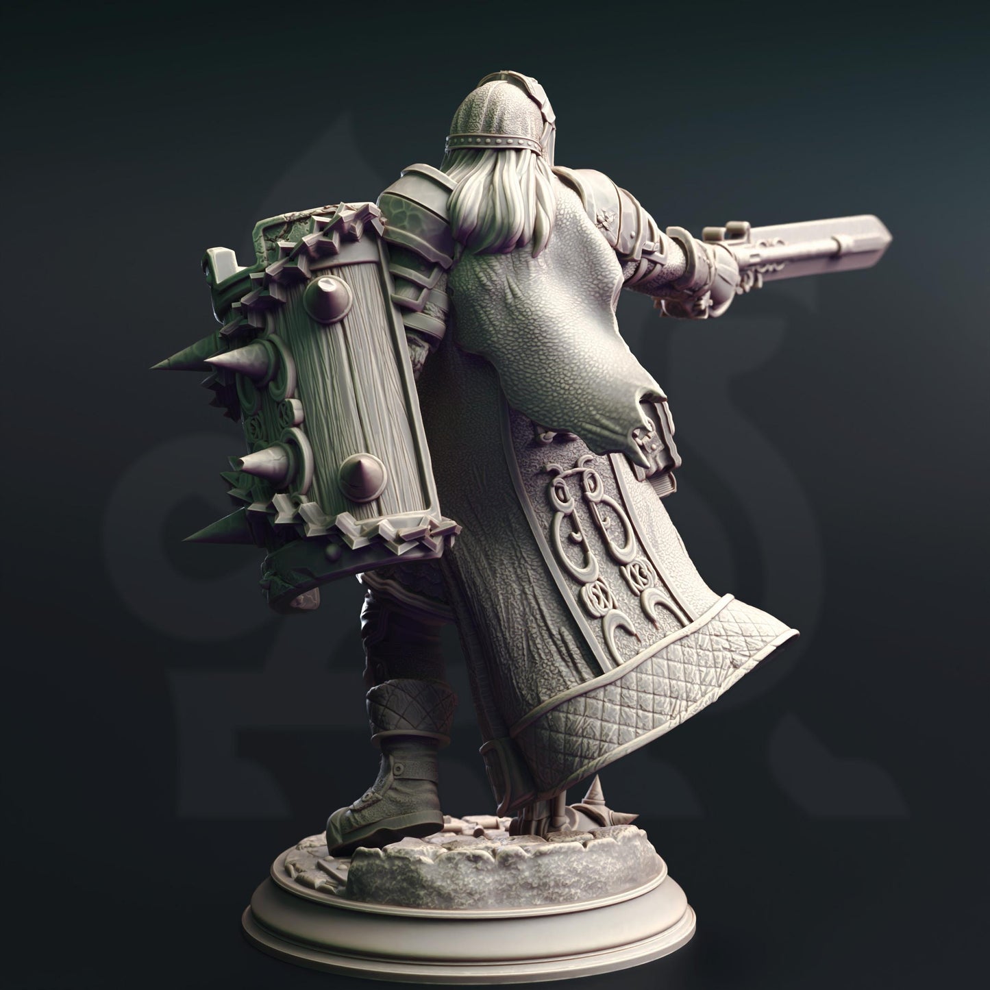 Male Human Knight - Charnuk | Painting | 3D printed | D&D | Dungeons and Dragons | Gift | RPG | Tabletop | Wargaming | 32mm | DM Stash