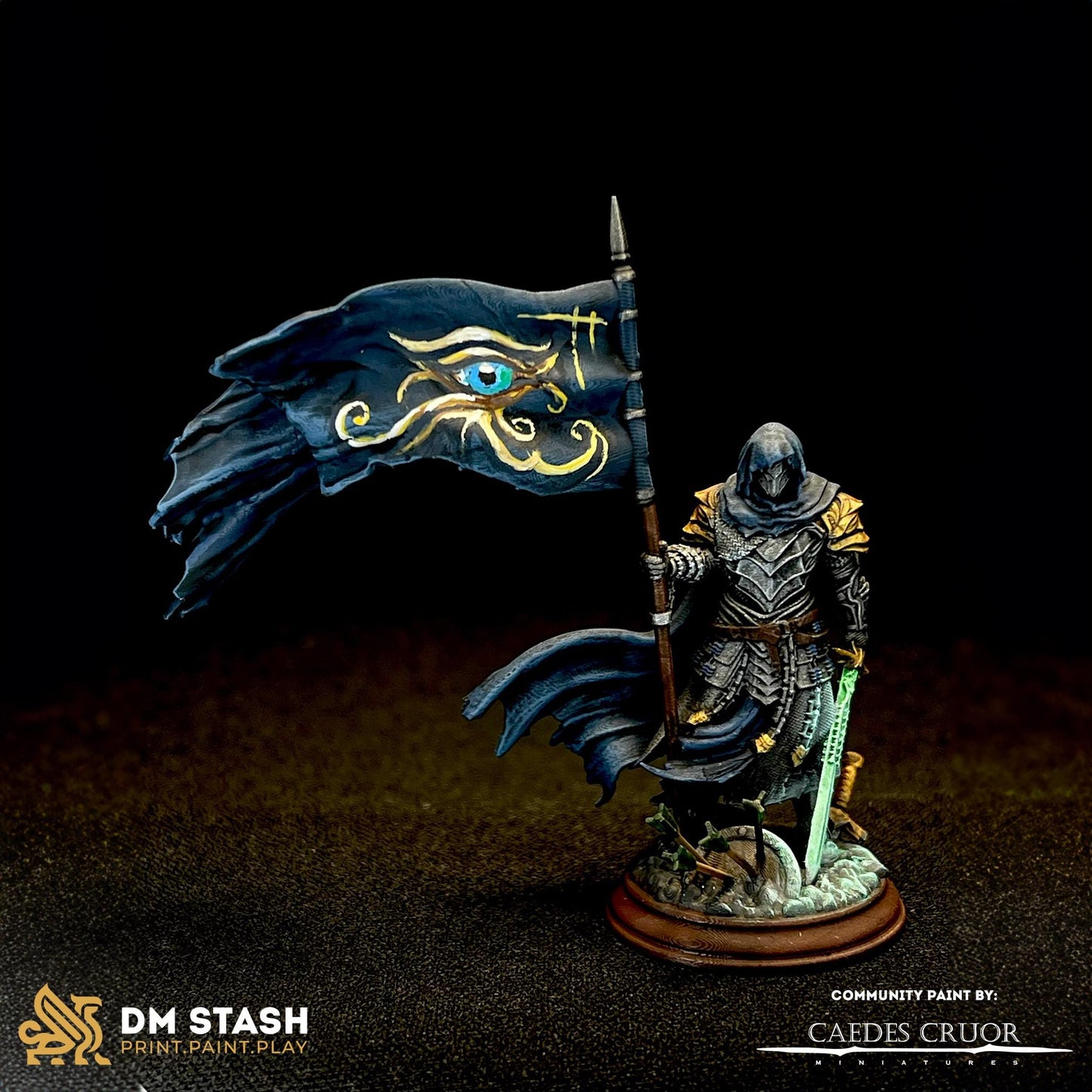 Male Human Knight - Florian | Painting | 3D printed | D&D | Dungeons and Dragons | Gift | RPG | Tabletop | Wargaming | 32mm | DM Stash