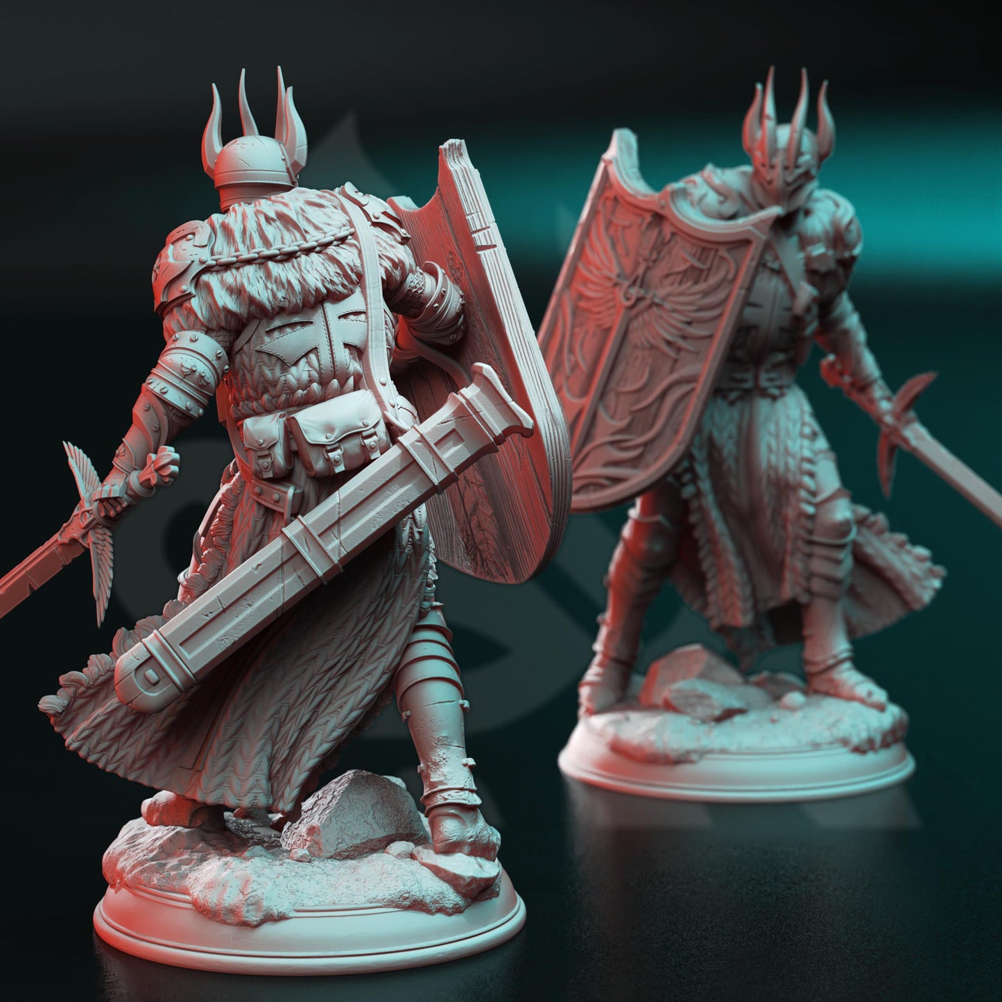 Divine Paladin of Conquest - Caedes | 3D printed miniature | Tabletop Games | Dungeons and Dragons | Wargaming