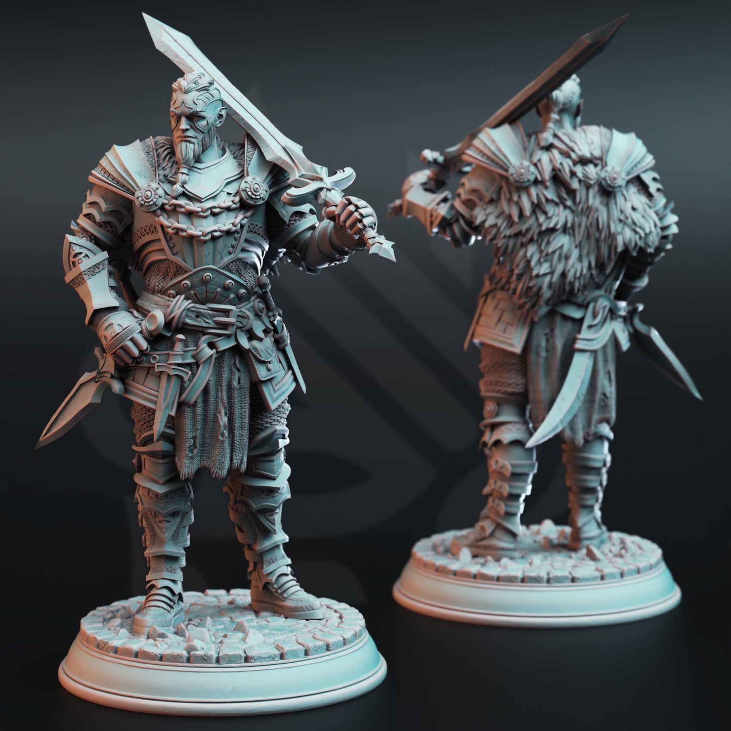 Male Goliath Cleric Akranak | Painting | 3D printed | D&D | Dungeons and Dragons | Gift | RPG | Tabletop | Wargaming | 32mm | DM Stash