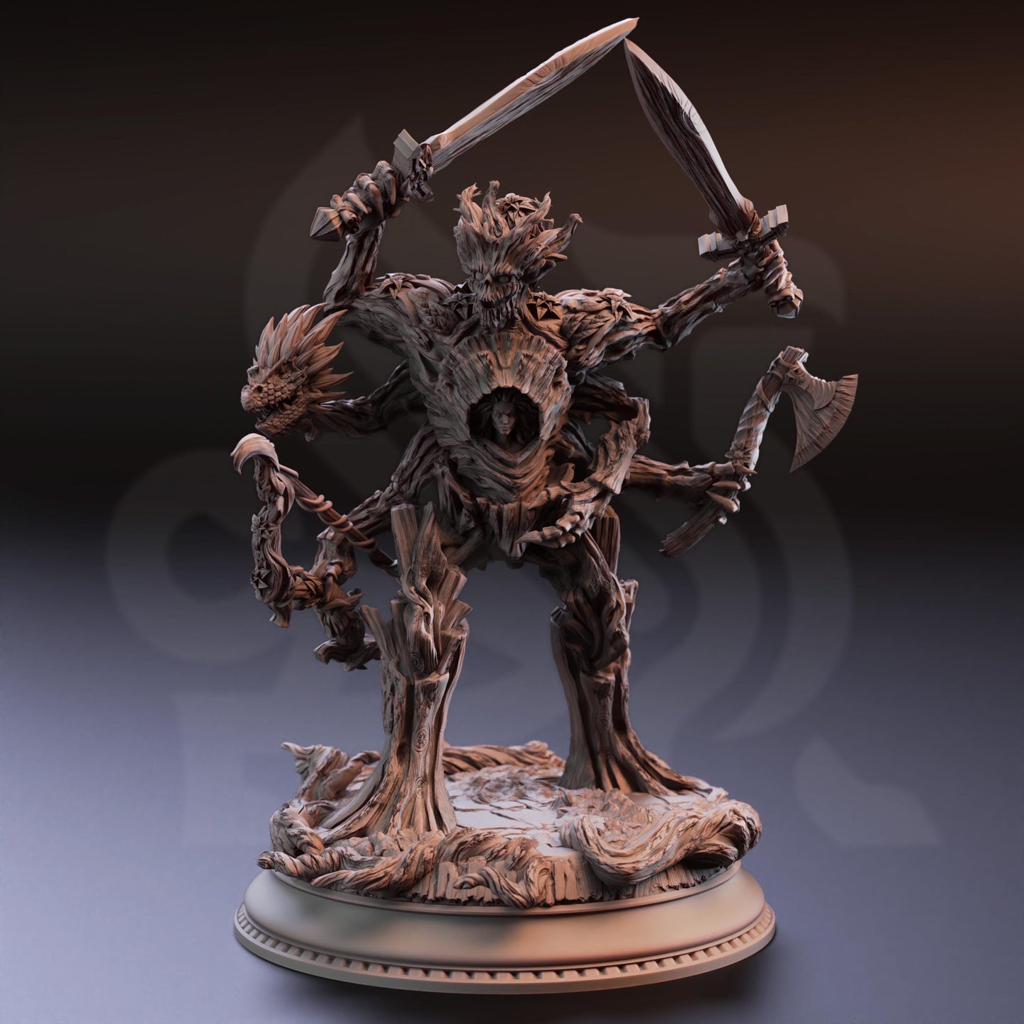 Treant Dryad Hybrid - Verda | 3D printed miniature | Tabletop Games | Dungeons and Dragons | Wargaming
