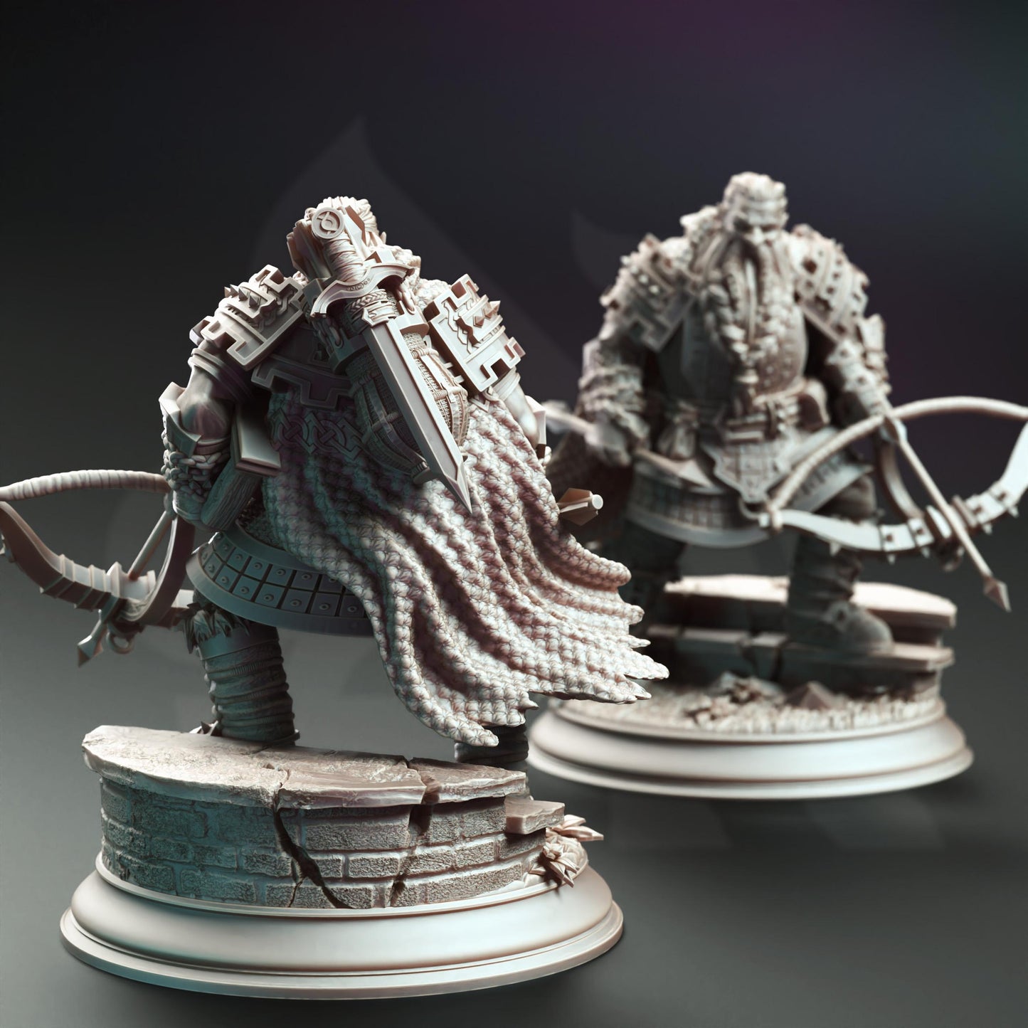Dark Dwarf Ranger Hunter - Tokrik | DM Stash | D&D | Dungeons Dragons | Pathfinder | Wargaming | TTRPG