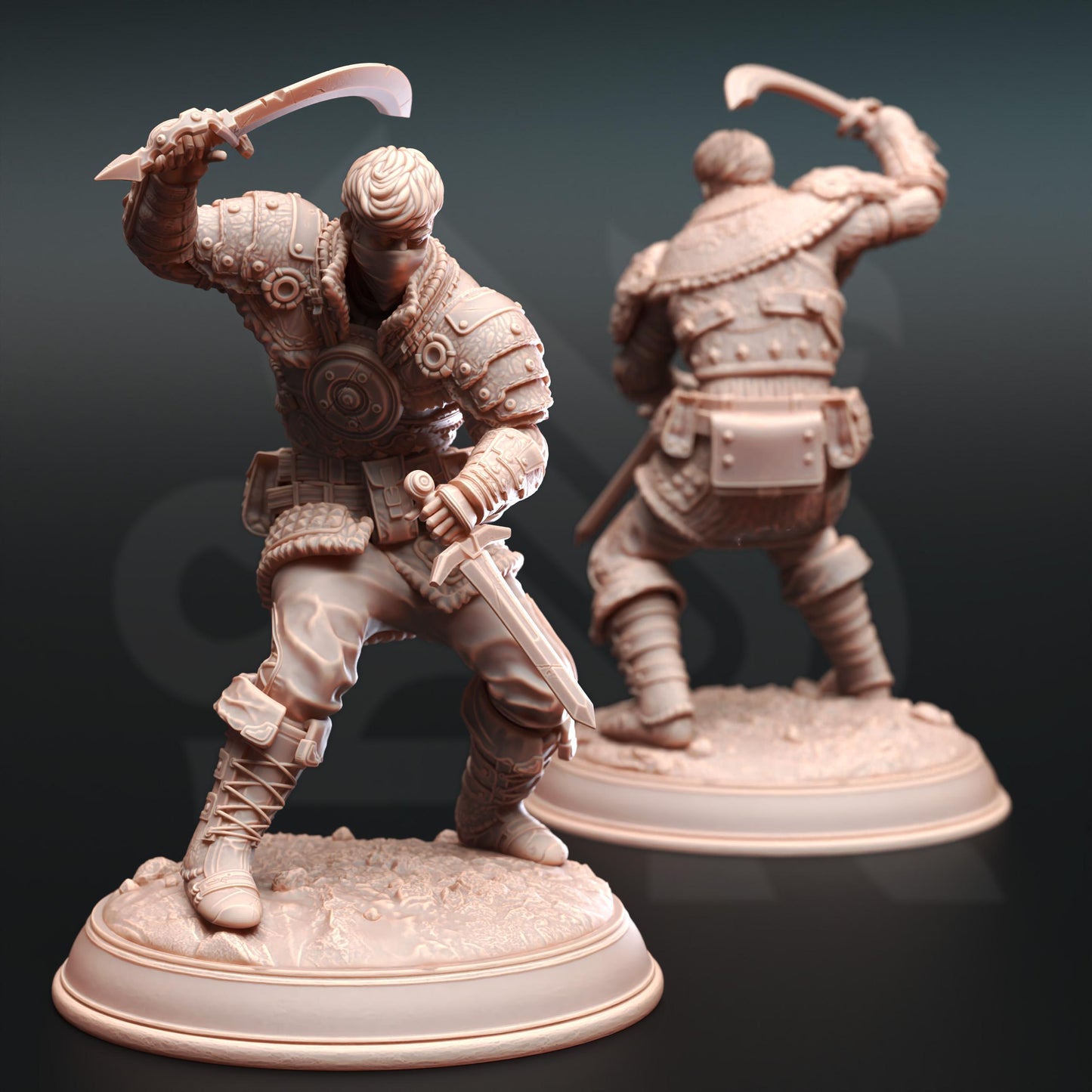 Male Bandits Dusty Dirks Bandits | Painting | 3D printed | D&D | Dungeons and Dragons Gift | RPG | Tabletop | Wargaming | 32mm | DM Stash