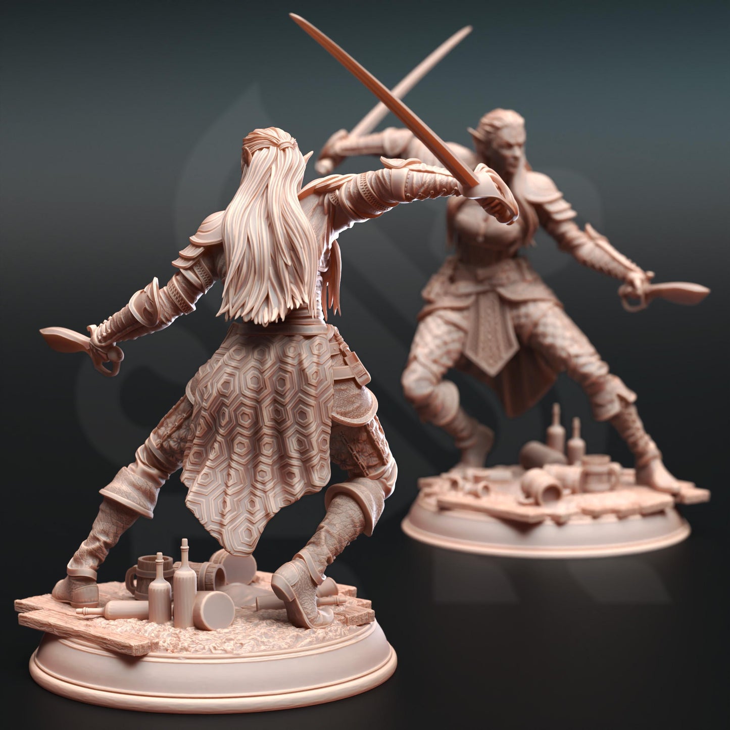 Tiefling Rogue - Hali Brookes | Painting | 3D printed | D&D | Dungeons and Dragons Gift | RPG | Tabletop | Wargaming | 32mm | DM Stash