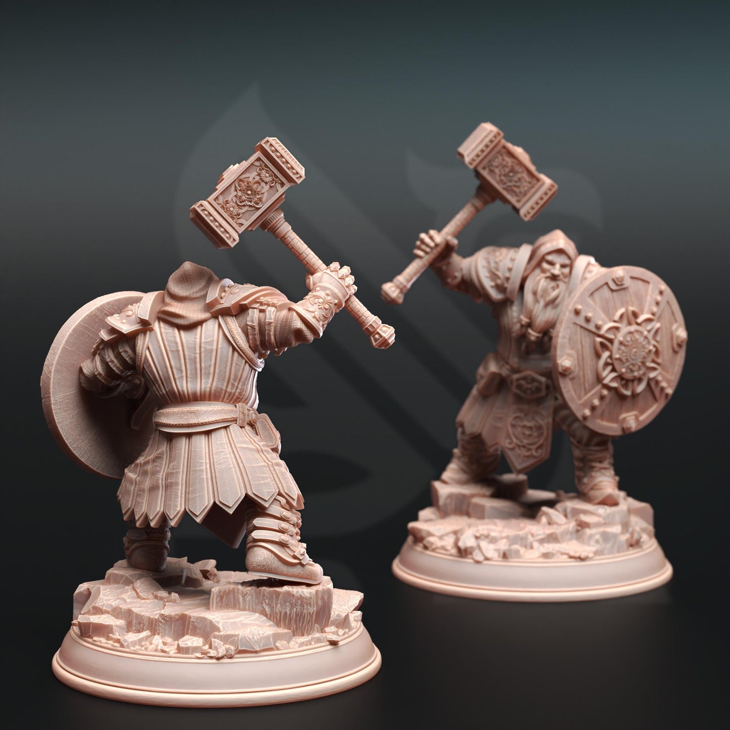 Dwarf Cleric - Tors of Delvdor | Painting | 3D printed | D&D | Dungeons and Dragons Gift | RPG | Tabletop | Wargaming | 32mm | DM Stash