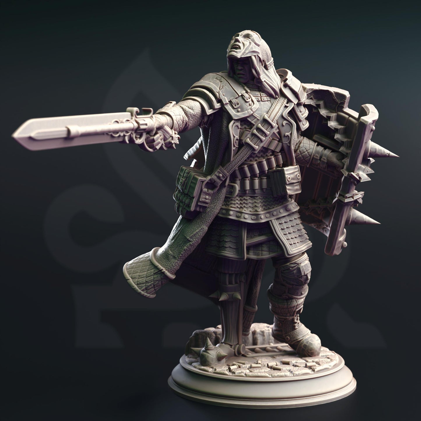 Male Human Knight - Charnuk | Painting | 3D printed | D&D | Dungeons and Dragons | Gift | RPG | Tabletop | Wargaming | 32mm | DM Stash