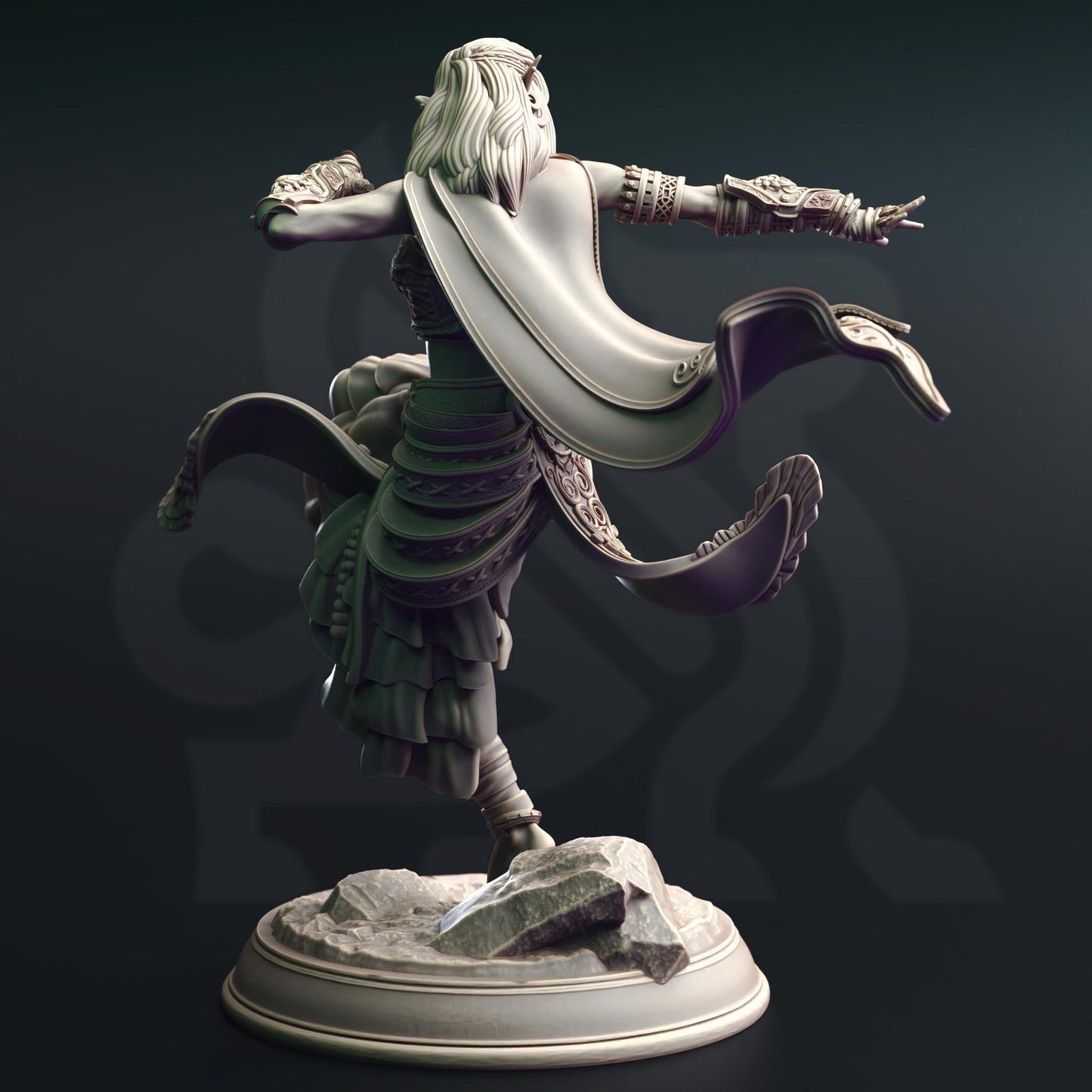 Elf Sun Soul Monk - Cahira | 3D printed miniature | Tabletop Games | Dungeons and Dragons | Wargaming