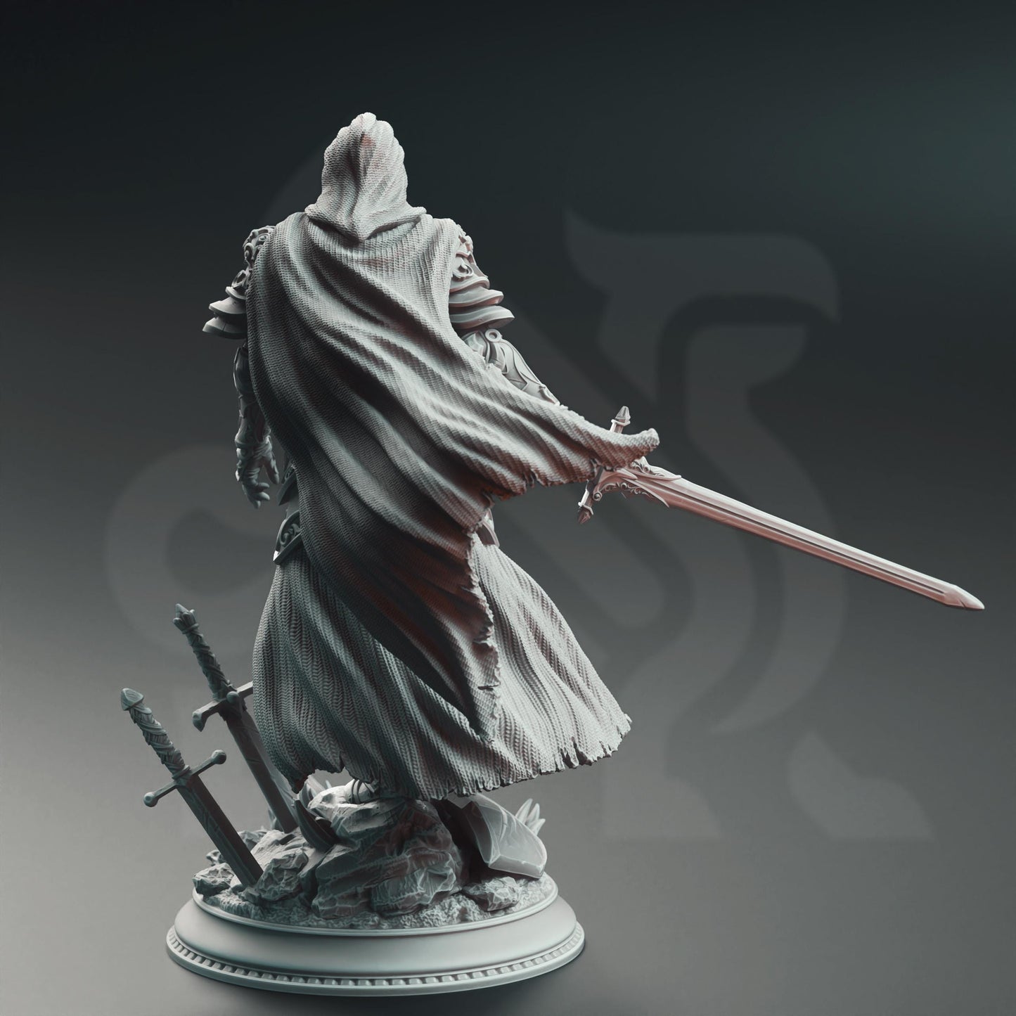 Male Human Knight - Lydia | Painting | 3D printed | D&D | Dungeons and Dragons | Gift | RPG | Tabletop | Wargaming | 32mm | DM Stash