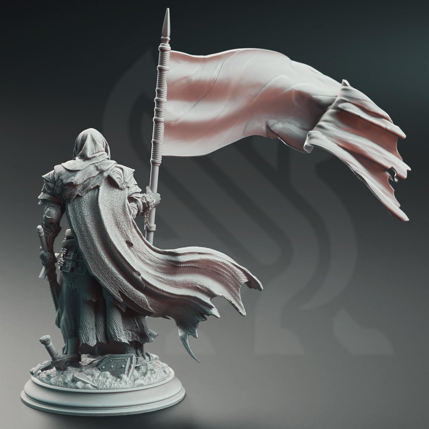 Male Human Knight - Florian | Painting | 3D printed | D&D | Dungeons and Dragons | Gift | RPG | Tabletop | Wargaming | 32mm | DM Stash