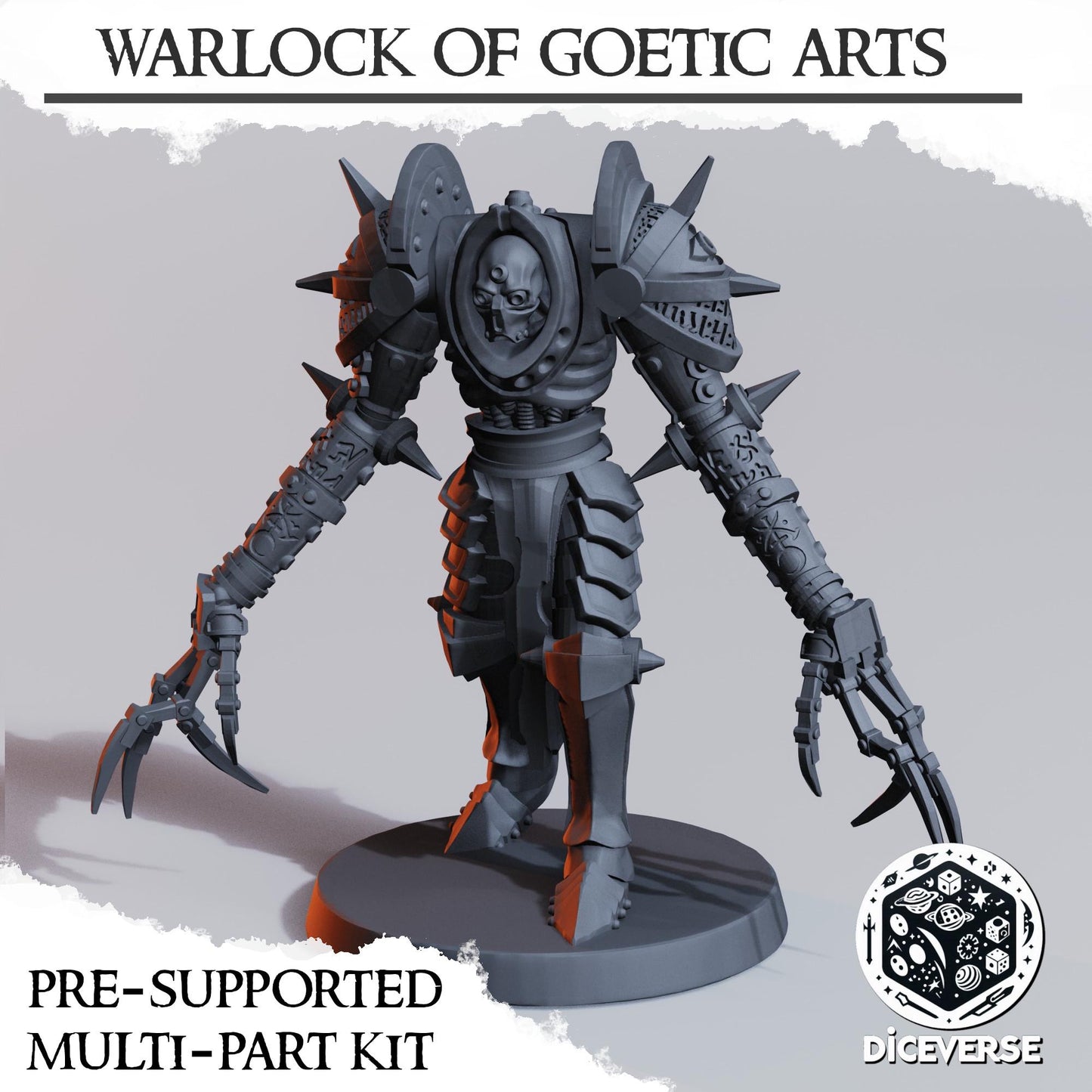Warlock of Goetic Arts | Wargaming | Tabletop | 3D printed miniature | Trench Crusade compatible |" Pilgrim