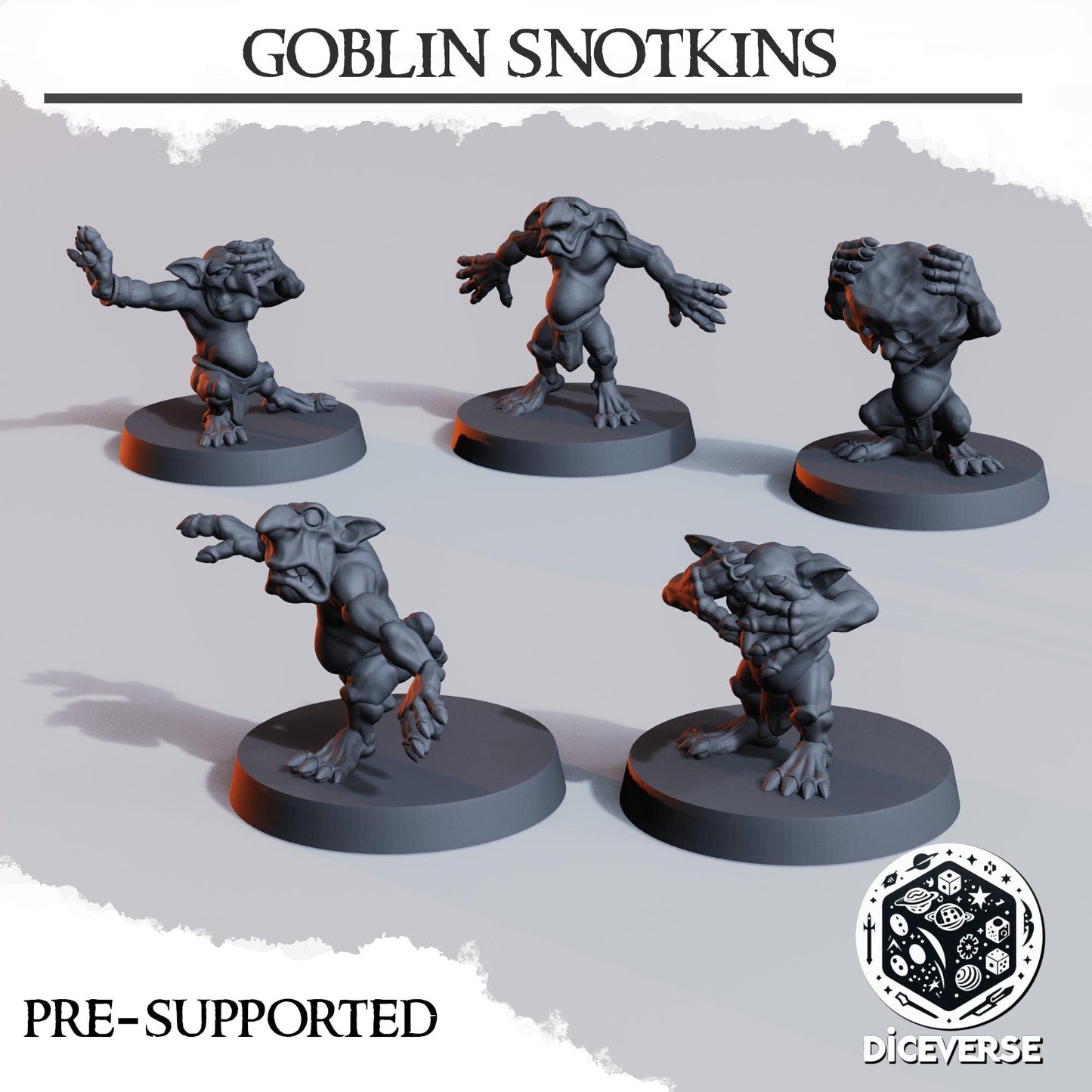 Goblin Snotkins | Wargaming | Tabletop | 3D printed miniature | Trench Crusade compatible |" Pilgrim