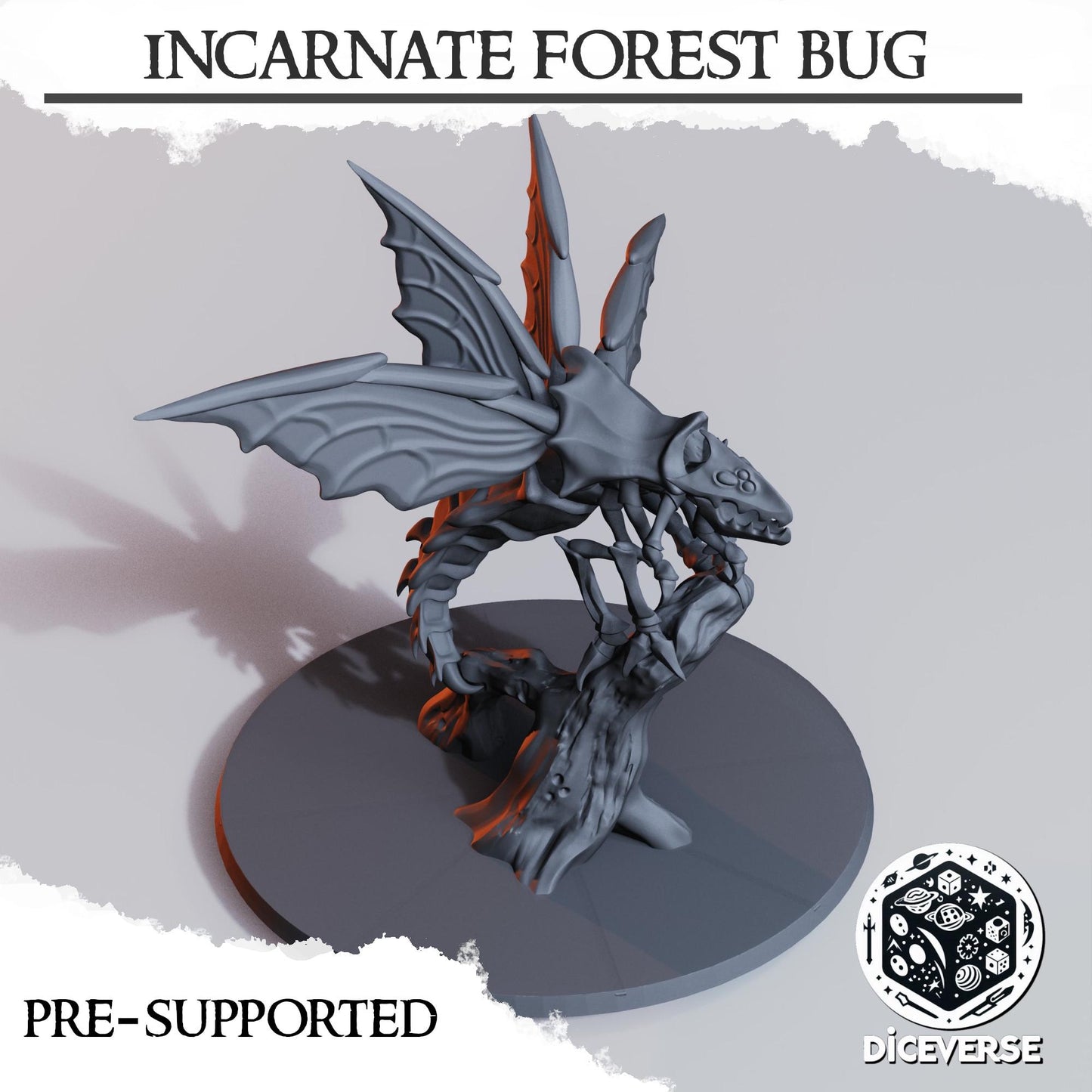 Incarnate Forest Bug | Wargaming | Tabletop | 3D printed miniature | Trench Crusade compatible | Pilgrim