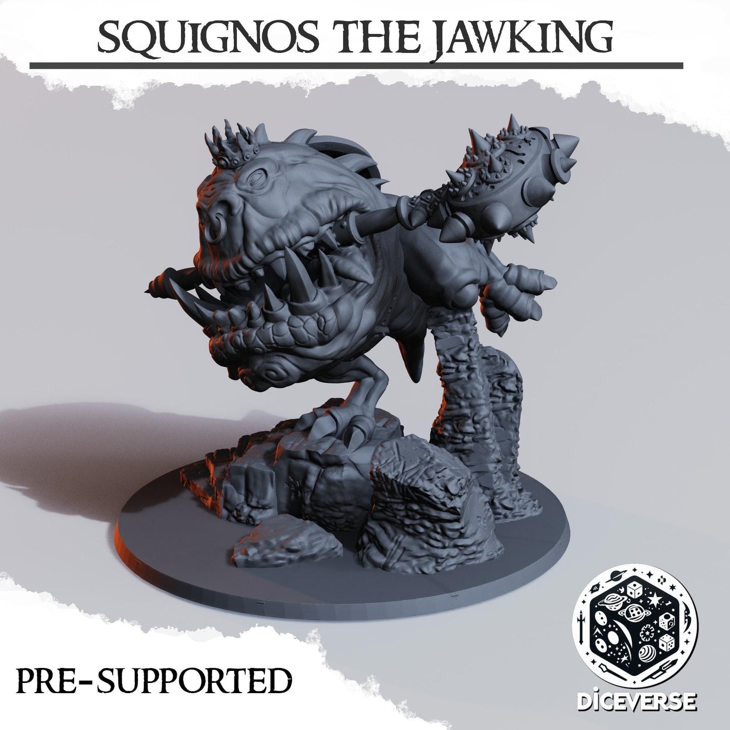 Squignos the Jawking | Wargaming | Tabletop | 3D printed miniature | Trench Crusade compatible | Pilgrim