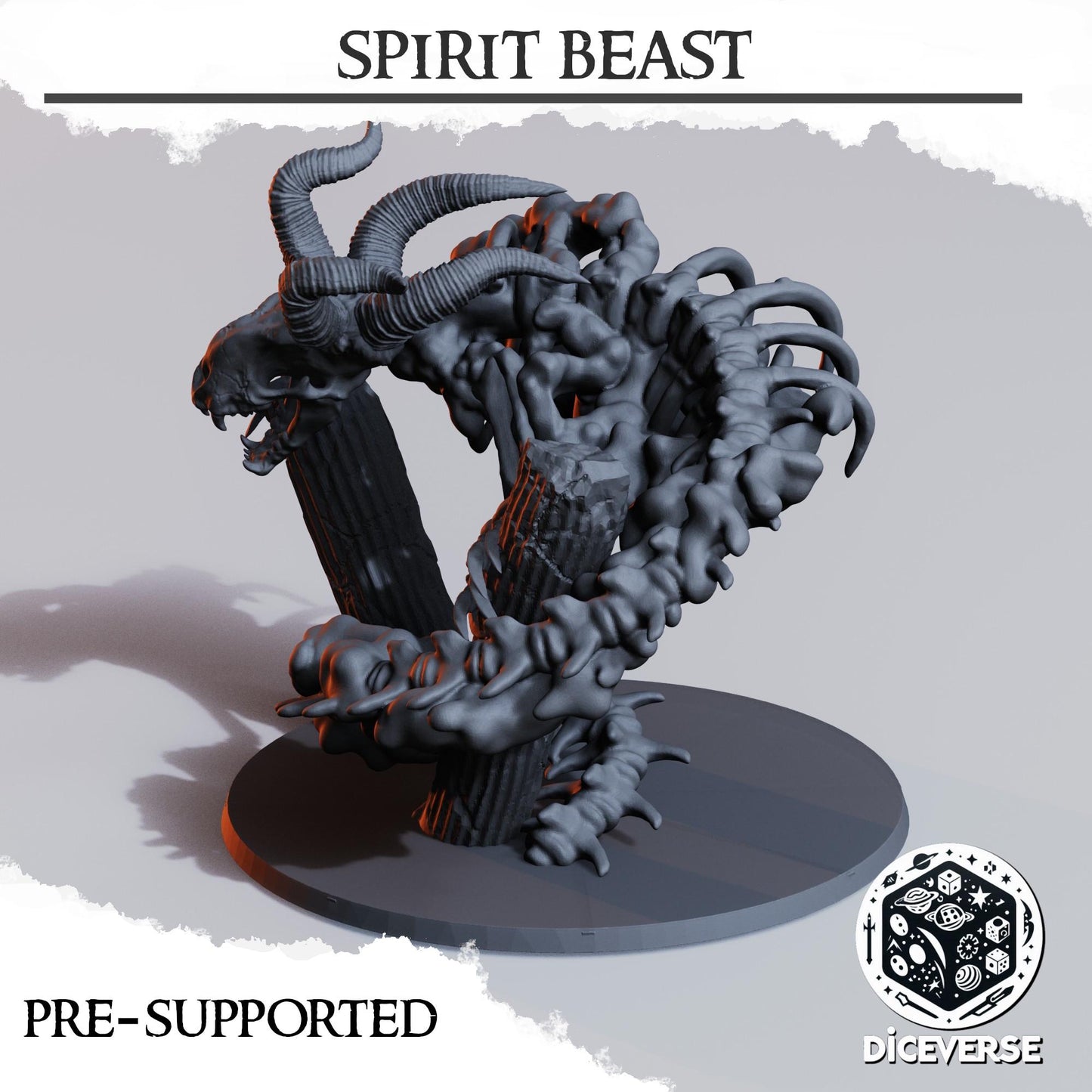 Spirit Beast | Wargaming | Tabletop | 3D printed miniature | Trench Crusade compatible |" Pilgrim