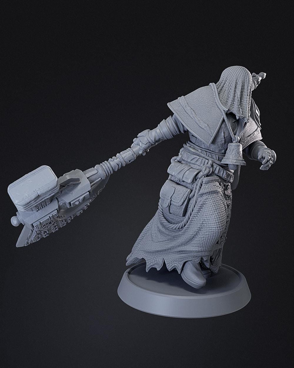 Leper Executioner | Proxy Realms Gaming | Wargaming | Tabletop | 3D printed miniature | Trench Crusade compatible | Pilgrim
